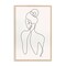 Stupell Industries Minimal Woman Line Drawing Wall Plaque Design By LSR Creative Studio